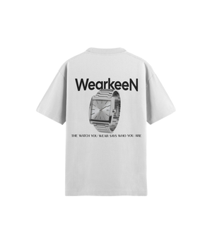 WEAR KEEN WHITE SHORT-SIZE T-SHIRT YOUR WATCH DESCRIBES YOU
