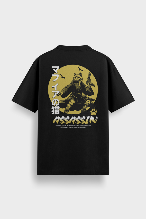 Camiseta de manga corta¨Killer Cat¨