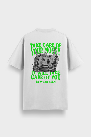 Camiseta de manga corta¨Take Care Of Your Money¨