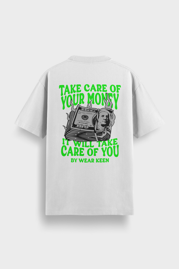 Camiseta de manga corta¨Take Care Of Your Money¨