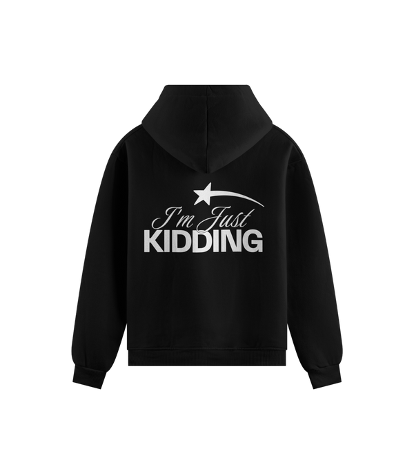 WEARKEEN BLACK SWEATSHIRT IM JUST KIDDING