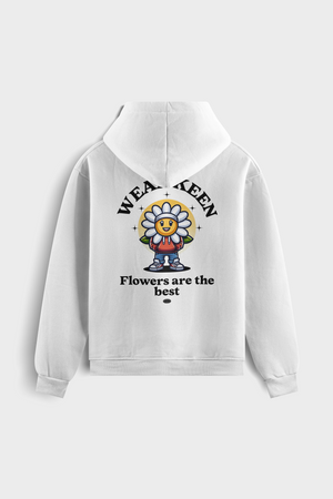 Sudadera con capucha "Flowers Are The Best¨