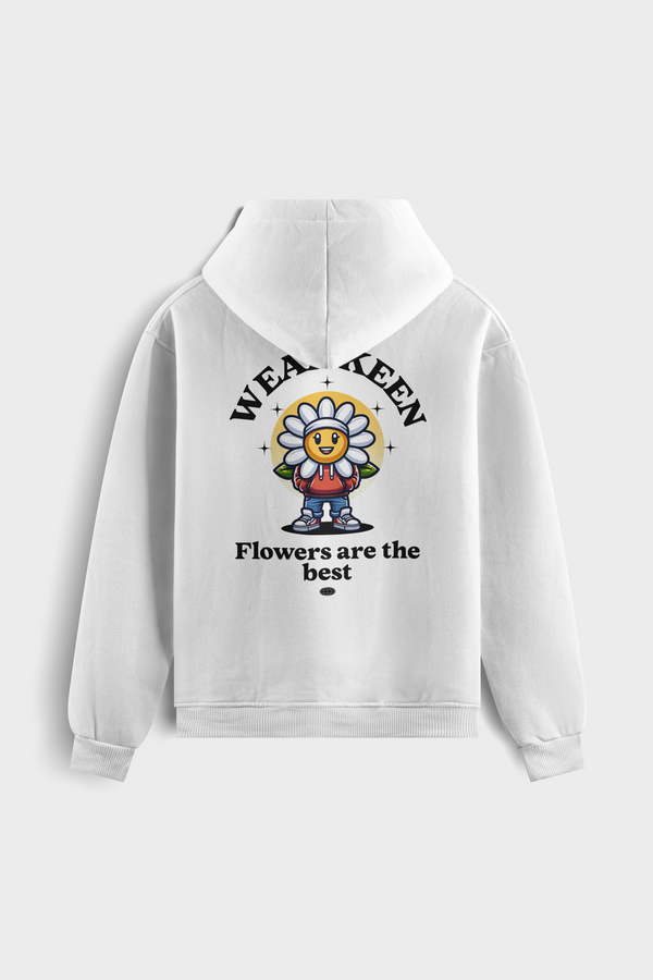 Sudadera con capucha "Flowers Are The Best¨