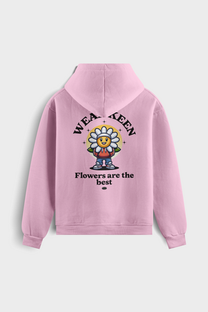 Sudadera con capucha "Flowers Are The Best¨