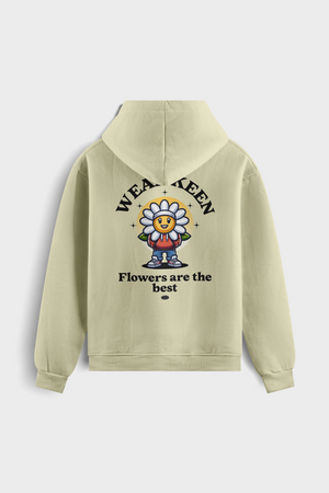 Sudadera con capucha "Flowers Are The Best¨
