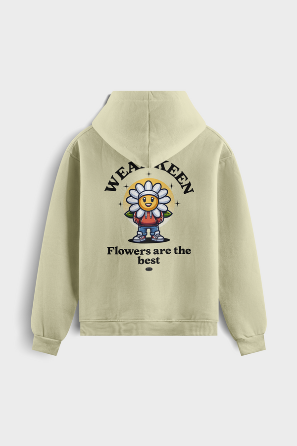 Sudadera con capucha "Flowers Are The Best¨