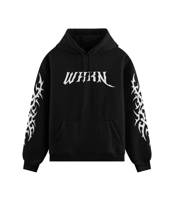 WEARKEEN BLACK HOODIE WRKN